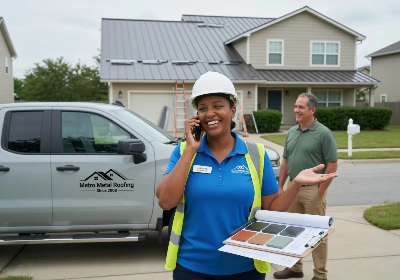 Storm Damage Metal Roof Repair in New Hampshire, OH